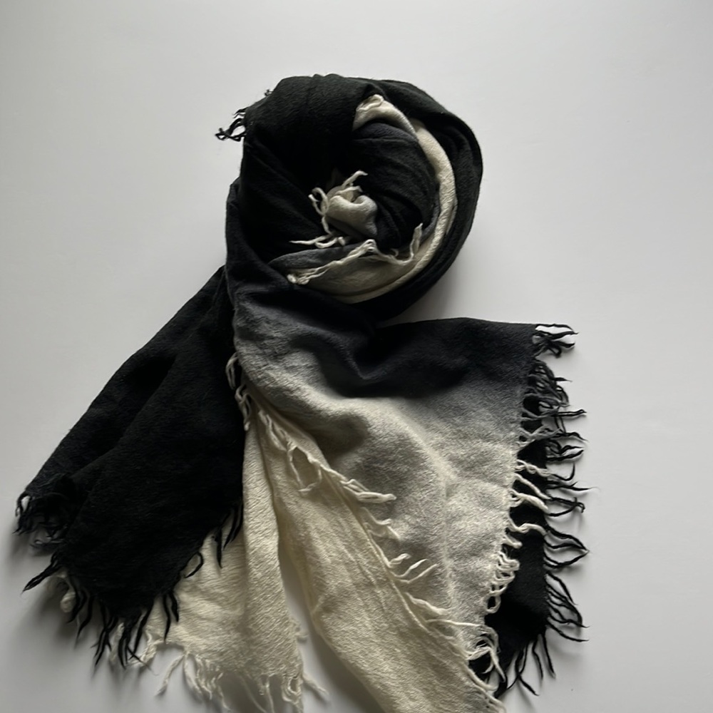 Eileen Fisher wool ombré scarf